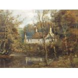 JOHN McNICOL (Scottish 1862 - 1940) DEAN COUNTRY PARK Oil on canvas, signed, 31 x 41cm (12 1/4 x