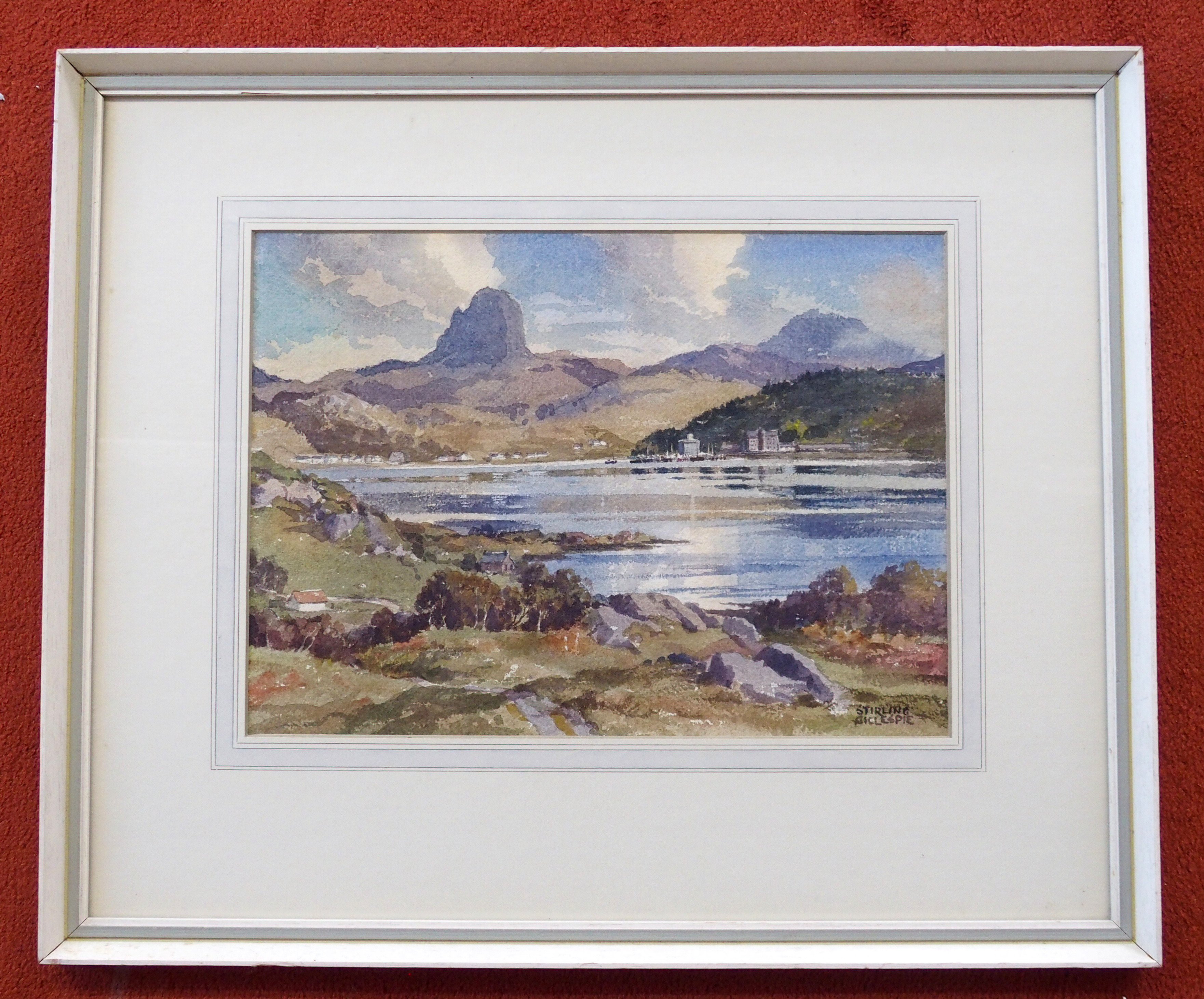 •STIRLING GILLESPIE (Scottish 1908 - 1993) LOCHINVER BAY Watercolour, signed, 28 x 38cm (11 x 15") T - Image 2 of 5