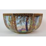 A Wedgwood Fairyland Lustre octagonal centrebowl, by Daisy Makeig-Jones circa 1925, interior