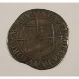 Elizabeth I Shilling without rose or date, mintmark bird above the Crown, slight ripple, two edge