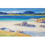 •JEAN FEENEY (British Contemporary) IONA Oil on board, signed, 48 x 77cm (19 x 30 1/2")