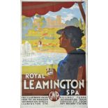 Poster GWR  'Leamington Spa' by Ronald Lampitt, double royal size 25in x 40in. Code RW 24 James