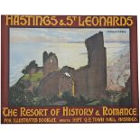 Poster 'Hastings & St Leonards The Resort of History & Romance - For Illustrated Booklet write to