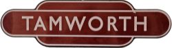 Totem BR(M) TAMWORTH fully flanged. Ex LNWR station on the Trent Valley Line between Rugby and