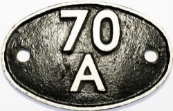 Shedplate 70A Nine Elms from 1948 until July 1967.