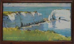 Carriage Print 'The Dorset Coast' by Langhammer. In an original glazed frame.