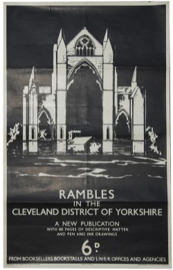 LNER Poster 'Rambles in the Cleveland District of Yorkshire, a New Publication' by Shabelog,