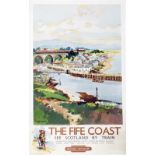 Poster BR 'The Fife Coast - Largo birth place of Alexander Selkirk (Robinson Crusoe)' by Frank