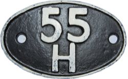 Shedplate 55H Leeds Neville Hill from January 1960 until May 1973.