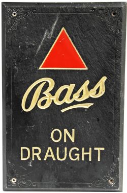 Bass Brewery Advertising Sign showing the Red Triangle trade mark. Composite construction looking