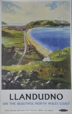 Poster British Railways 'Llandudno - on the Beautiful North Wales Coast' by Bagley, double royal