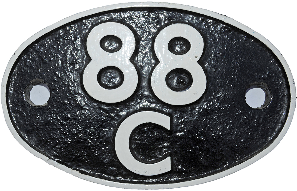 Shedplate 88C, Barry from 1948 until September 1964. Restored but correct casting pattern and was