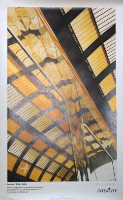 Poster 'Kings Cross' by Brendan Neiland R.A., double royal size 25in x 40in. Signed by the Artist.