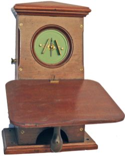 Great Northern Railway mahogany cased Single Needle Telegraph Instrument stamped 'GNR 3710'. Ex