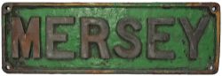 Nameplate MERSEY ex Industrial Locomotive. Standard Gauge 0-4-0DM built by John Fowler No. 22894