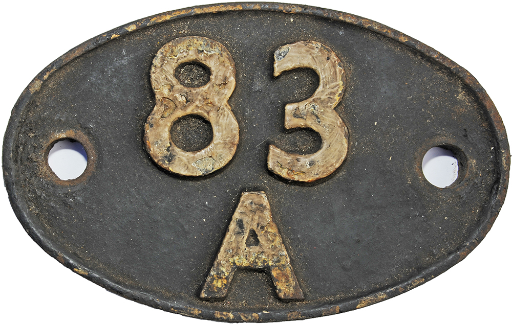 Shedplate 83A, Newton Abbot until May 1973. Totally ex loco condition