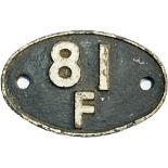 Shedplate 81F, Oxford until October 1974. Totally ex loco condition