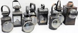 Railway Lamps, comprising: qty 5 handlamps including SR; 2 General Purpose including LMS and one