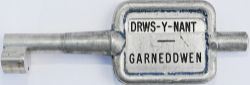 Single Line alloy Key Token DRWS-Y-NANT - GARNEDDWEN.  Ex GWR section between Ruabon and Barmouth,