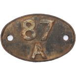 Shedplate 87A Neath until June 1965 and then Landore until May 1973. Ex loco condition.