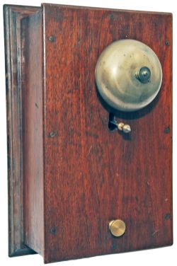 Sykes large Block Bell with small mushroom bell as used on the LB&SCR as part of the two position