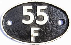 Shedplate 55F Manningham until 1967, face restored rear original.