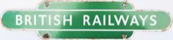 British Railways(S) light green totem Poster Board Heading 17.5 inches x 4 inches. Good colour and
