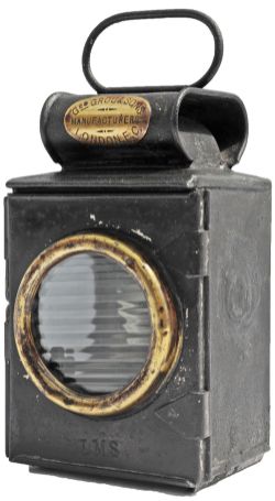 Small LMS Road Lamp bearing a brass plate Geo Grou & Sons Manufacturers London EC. In original