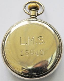 LMS Top wound and set Nickel cased Guards watch, the Swiss made 15 jewelled Limit No 2 movement is