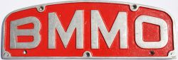 A Birmingham Midland Motor Omnibus Company Midland Red D9 double decker bus cast aluminium plate.