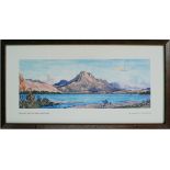 Carriage Print 'Ben Slioch & Loch Maree, Wester Ross' by W Douglas Macleod from the Scottish