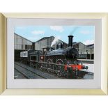 Original watercolour & gouache Painting by Vic Welch of L&NWR of Ramsbottom DX Class as rebuilt by