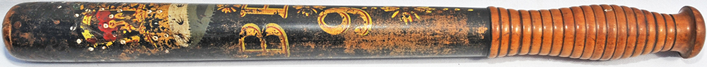 Bristol & Exeter Railway Police Truncheon painted with 'BER 96'. Stamped on top of handle 'Parker