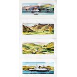 Loose Carriage Prints - qty 4 comprising: The Langdale Valley Near Ambleside by Greene; The Lune