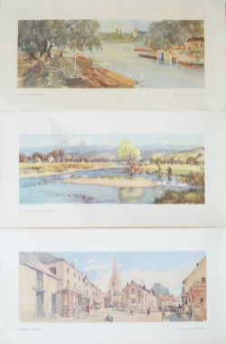 Carriage Prints, qty 3 from the LNER series comprising: St Ives, Huntingdon by Francis Flint;