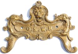 Great Southern and Western Railway (Ireland) Cast brass Toilet Roll Holder , measuring 7inch x