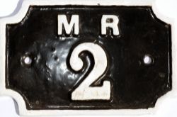 Metropolitan Railway cast iron Bridgeplate MR2. Face restored, rear original.