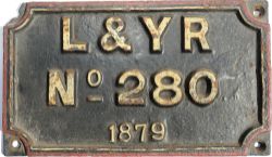 LYR cast iron Tenderplate No 280 1879. Rectangular shape with raised, scalloped corners. One