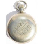 LNER Pocket Watch re-numbered BRSc 1254 on the nickel cased housing.  Swiss made by Record, it has a