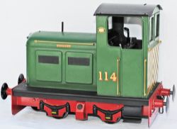 Battery operated 5 inch Gauge 0-4-0 Diesel Shunter, kit built and finished to a high standard in