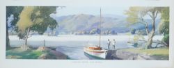 Carriage Print 'Coniston Water' by Frank Sherwin from the LMR series. Unframed, excellent