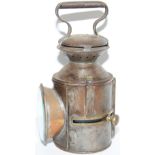 LNER, GER pattern Sliding Knob Handlamp complete with reservoir and burner. Date stamped 5-0-31