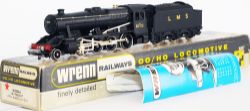 Wrenn 00 Gauge Model Locomotive W2225A Stanier LMS '8F number 8233 in black'.  In original box which