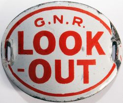 GNR oval enamel 'Look Out Armband' In excellent condition.