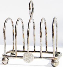 Pullman Co Ltd epns Toast Rack with company emblem engraved on face