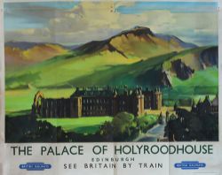 Poster British Railways 'Palace of Holyrood House' by Claude Buckle quad royal 40 x 50 inches.