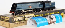 Wrenn 00 Gauge Model Locomotive W2267 Bulleid Merchant Navy  '35026 Lamport & Holt Line in blue'. In