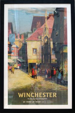 Poster British Railways 'Winchester Go there by Train', by John Greene double royal 40 x 25