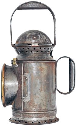 GWR Large Steel Top 3 aspect handlamp, similar in size and shape to the Coppertop, but these were