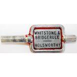 Single Line alloy Key Token WHITSTONE & BRIDGERULE - HOLSWORTHY. Ex LSWR Halwill Junction to Bude